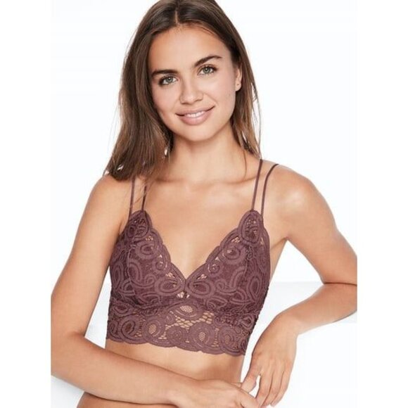 Victoria's Secret Pink crochet lace bralette NEW - Picture 3 of 8